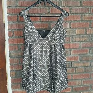 Black  And Grey Geometric  Patern Blouse